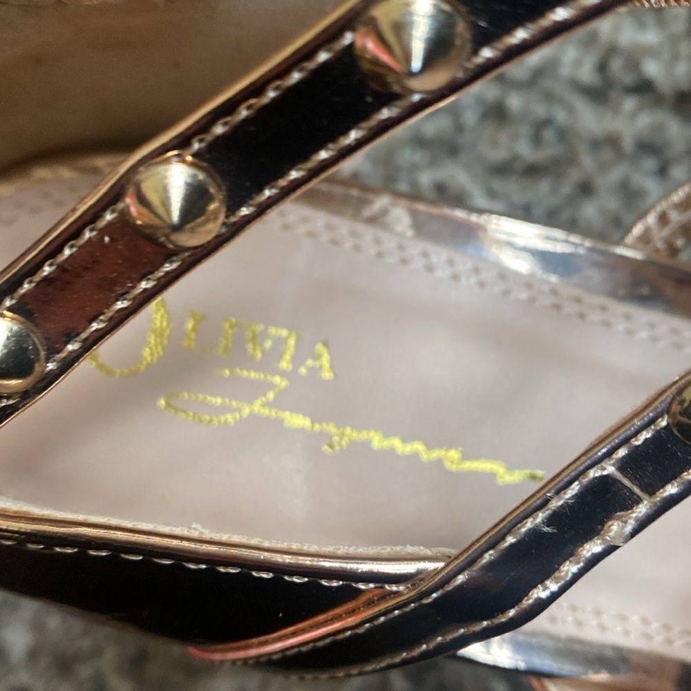 Copper Gladiator sandal Heeled Boots shiny & Fancy size 11 - Picture 8 of 8